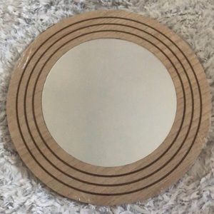 Circle -Round 12” 2x Wooden Mirrors NEW & Sealed *Pics